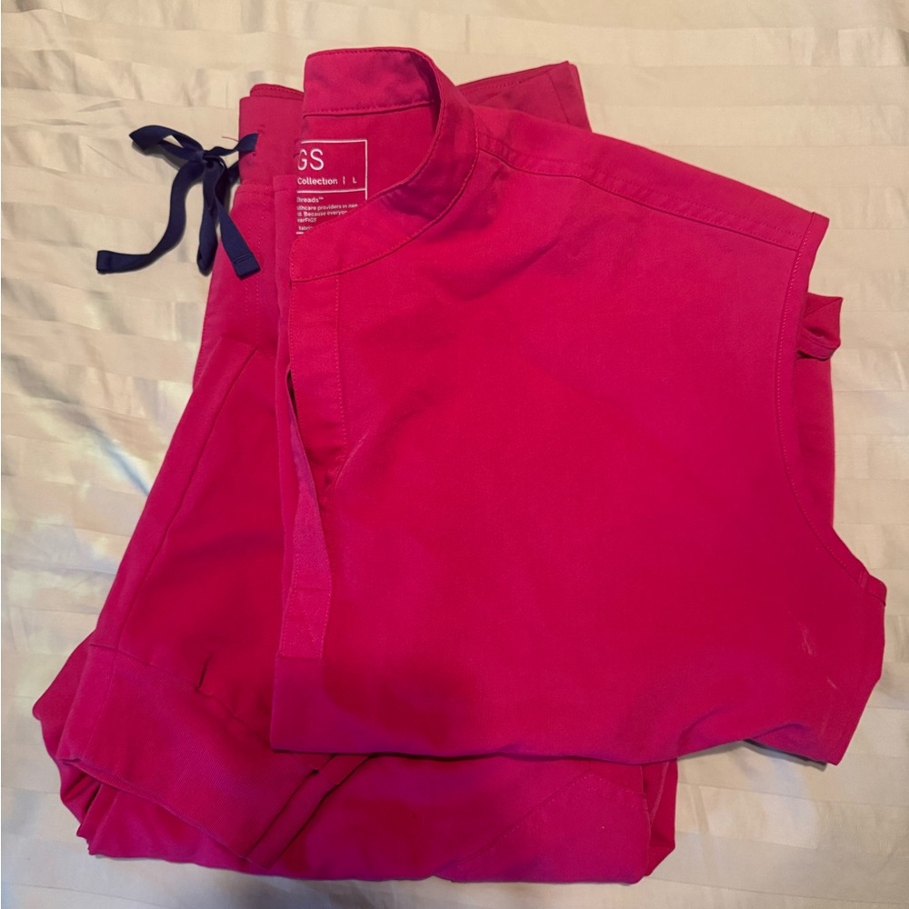 Red Scrubs Set